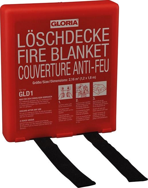 GLORIA Löschdecke GLD 1 B1200xT1800 mm inkl. Box Gloria