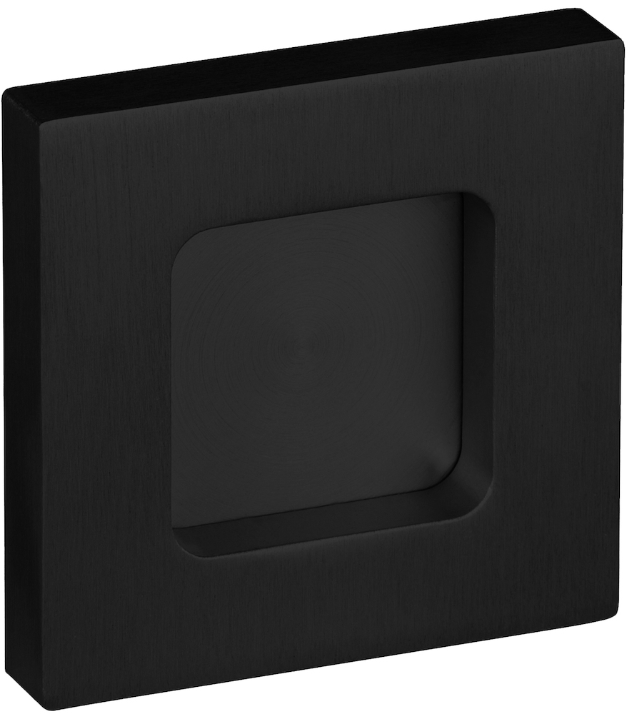 HERMAT Muschelgriff 6403.K,70x70,geschlossen,UG,cl.black,TS 8-12