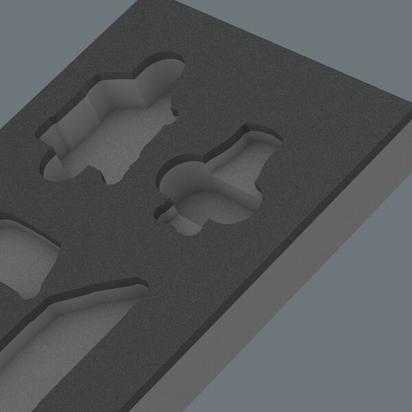Two-coloured foam insert