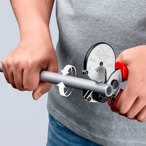Knipex Rohrschneider 90 25 25 für Verbund- und Kunststoffrohre bis Ø 26 mm