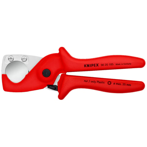 Knipex PlastiCut® Schlauch- und Schutzrohrschneider 90 20 185 für Kunststoffrohre und Schläuche bis Ø 25 mm
