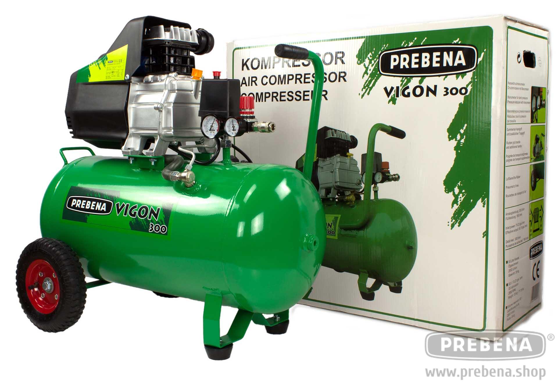 Prebena VIGON 300 Kompressor 300 l/min 50 l 8 bar Mobil Ölgeschmiert