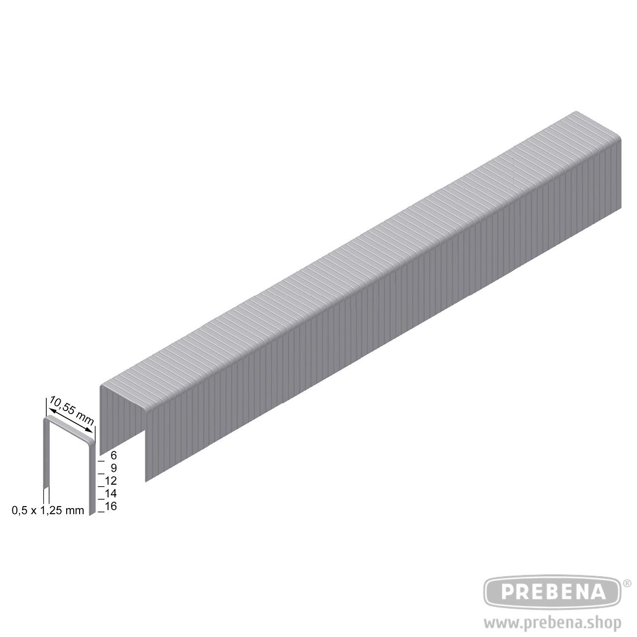 Prebena PF-BOX Heftklammern verzinkt 9.000 Stück Typ PF 10,6mm