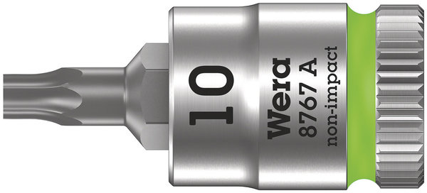 8767 A TORX® Zyklop bit socket, 1/4&quot; drive, TX 10 x 28 mm