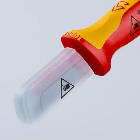 Knipex Kabelmesser 98 54 VDE-geprüft isolierender Mehrkomponenten-Griff Klingenlänge 50 mm