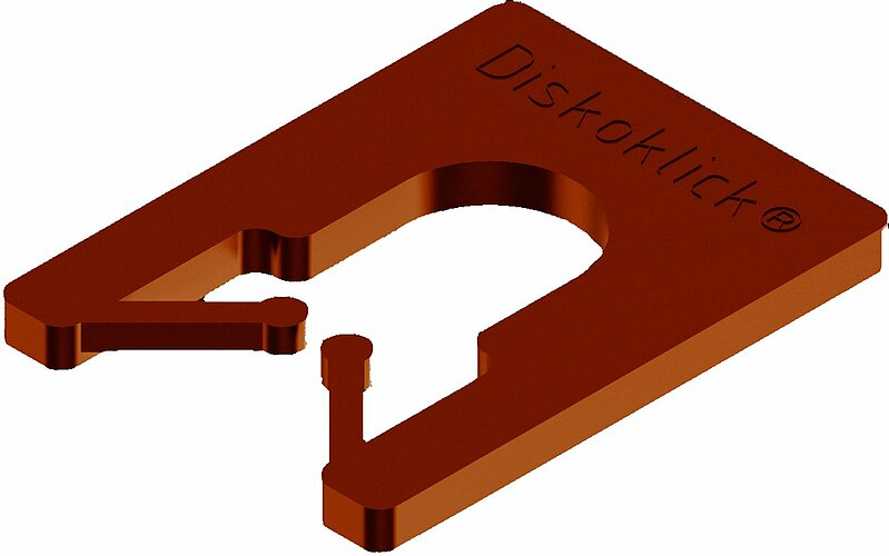 Roto Diskoklick Glas-Tec Typ 2 Montagekeile 65x52,5x10 mm braun