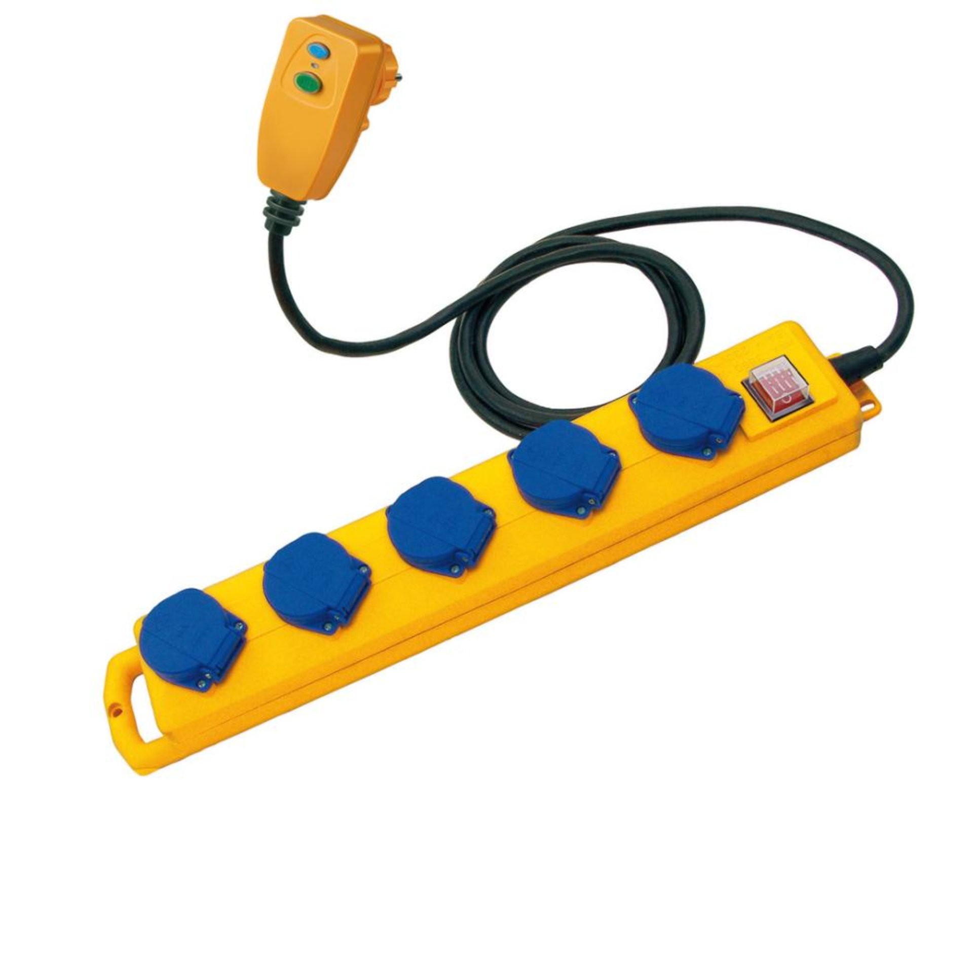 Brennenstuhl Super-Solid SL 554 DE FI IP54 Steckdosenverteiler 5-fach 5m H07RN-F 3G1,5