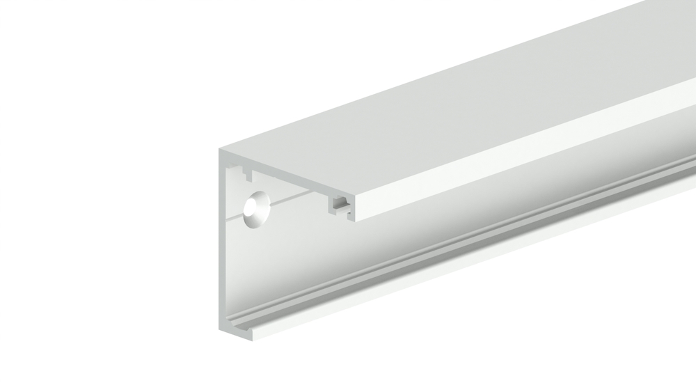 OT-Laufprofil 6000mm, GT-L, mit Seitenteil, edelstahloptik