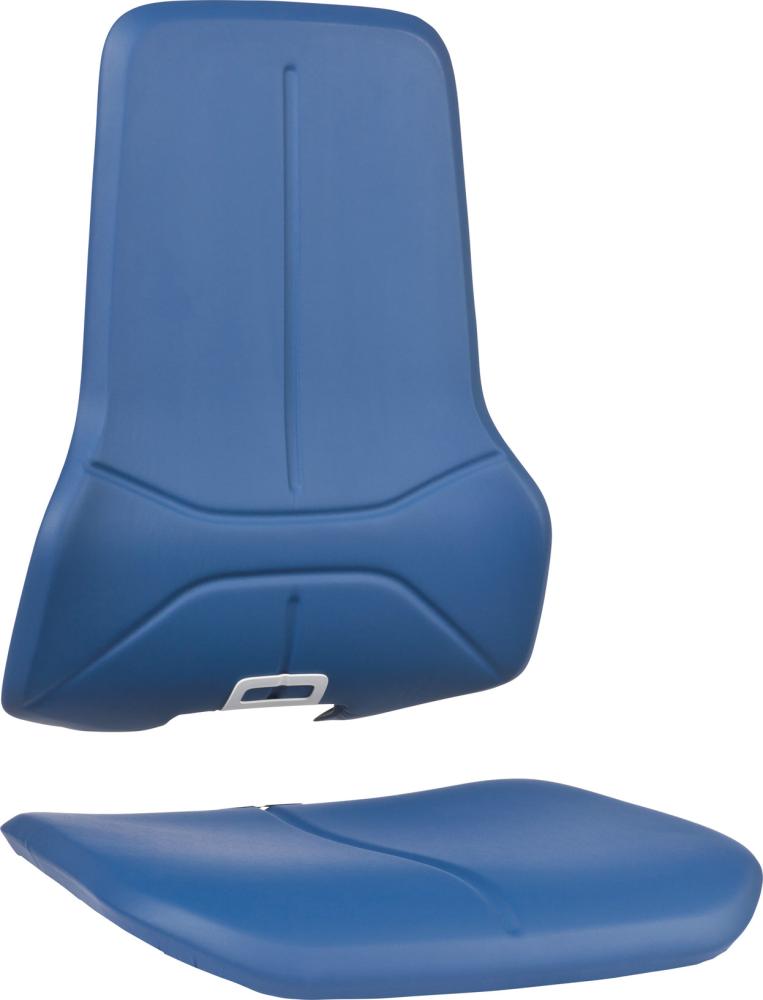 bimos Polsterelement Kunstleder blau für Arbeitsstuhl Neon