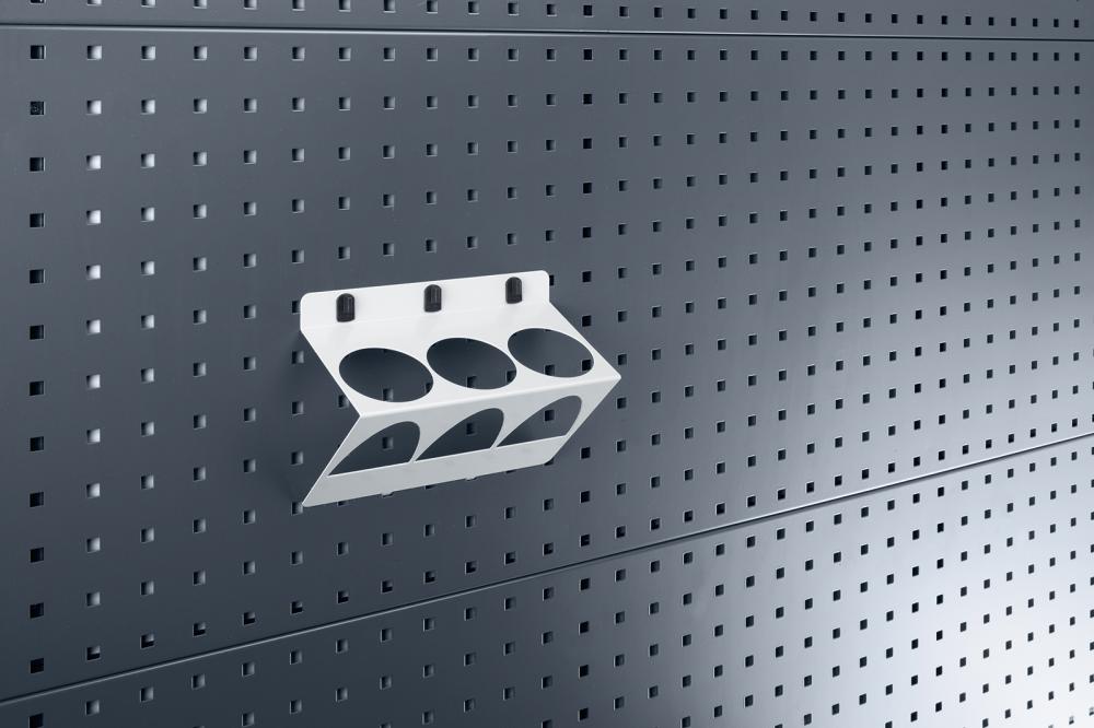bott Rundhalter schräg 3-fach B 225 mm bis max.D 68 mm für Lochplatten bott