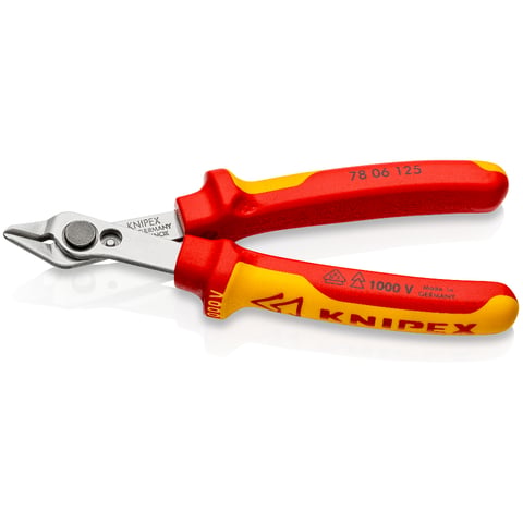 Knipex Electronic Super Knips® VDE 78 06 125 Elektronik-Seitenschneider 125mm