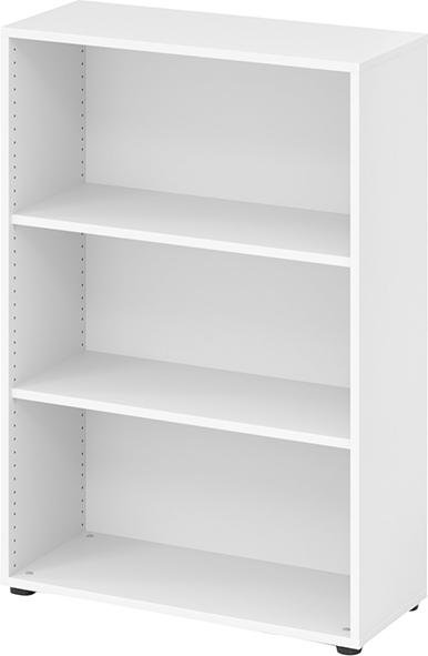 Hammerbacher Regal 3OH 33cm tief 2 Fachböden Korpus weiss Arbeitshöhe 68,5-81cm höhenjustierbar 0-10mm