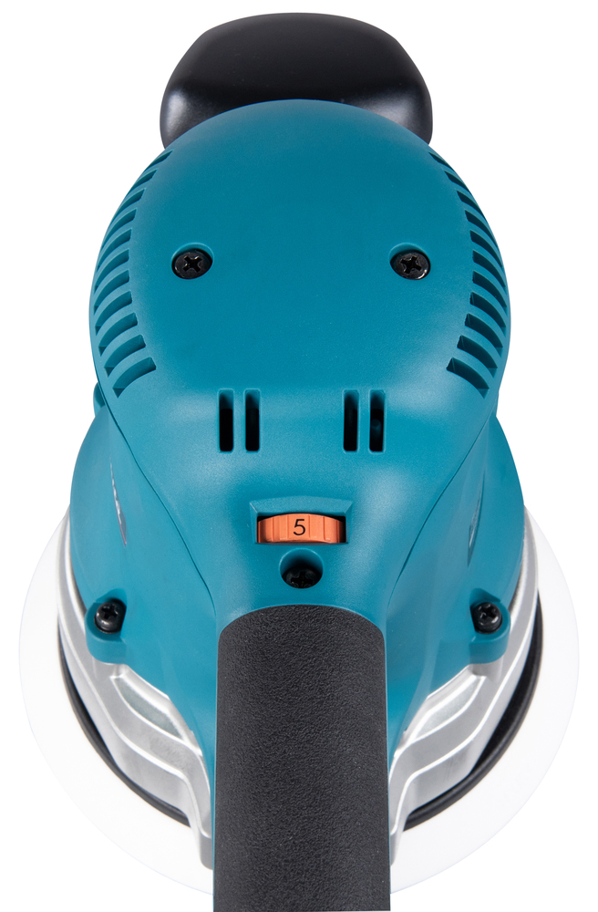 Makita Exzenterschleifer BO6030JX 310W 150mm mit Klett und Staubabsaugung im MAKPAC