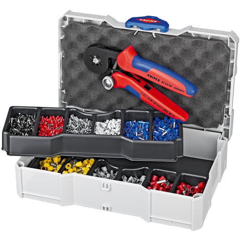 Knipex Crimp-Sortiment für Aderendhülsen 97 90 09 9-teilig im TANOS MINI-systainer®