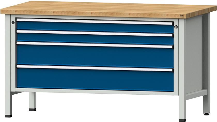 ANKE Kastenwerkbank Serie VX, Modell 21 VX, lichtgrau/enzianblau