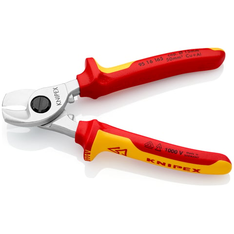 Knipex Kabelschere 95 16 165 VDE-geprüft 165mm isoliert