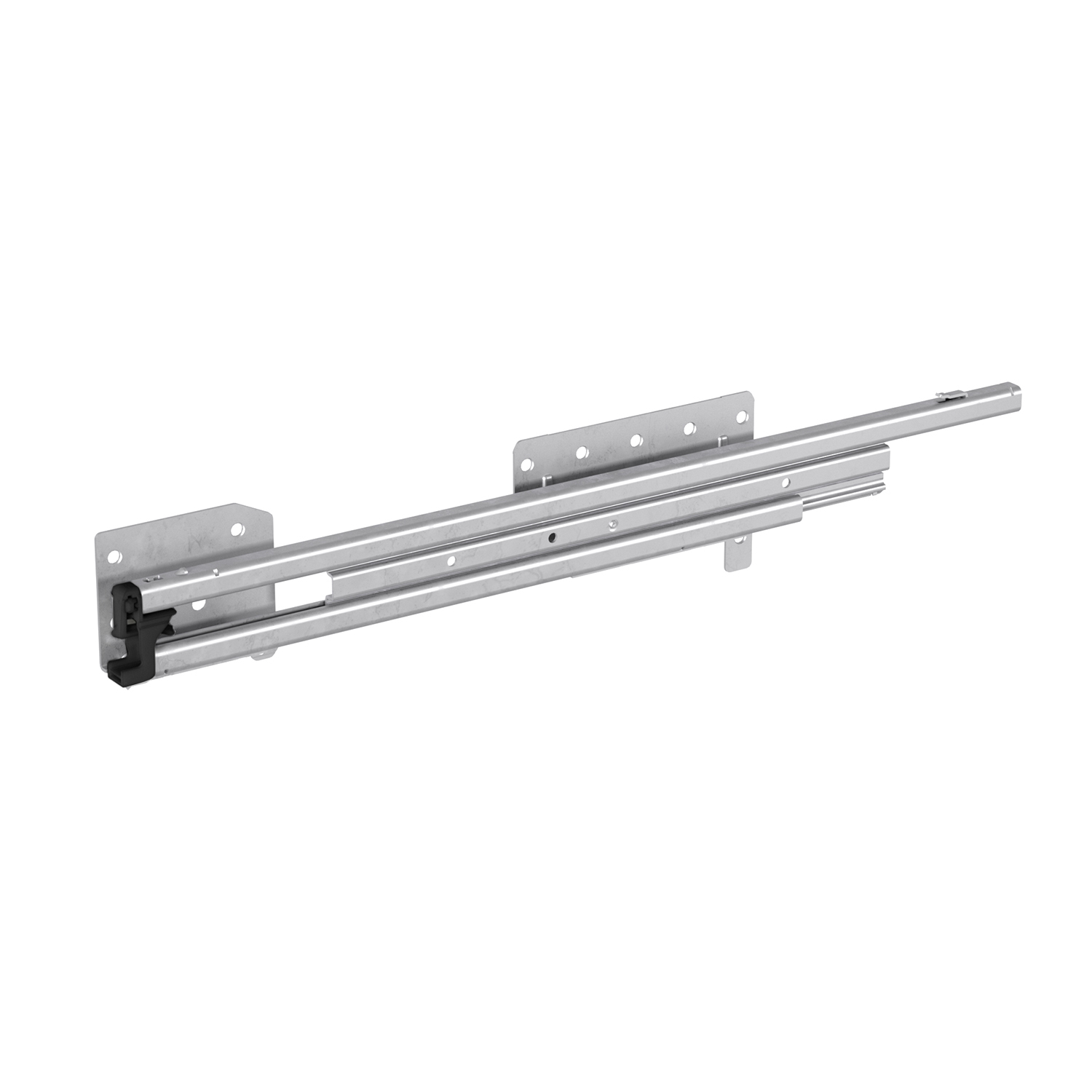 HETTICH Auszugsführung Quadro Duplex 25, Silent System kompatibel, Push to open kompatibel, EB 292 mm / 392 mm, 530 mm, links