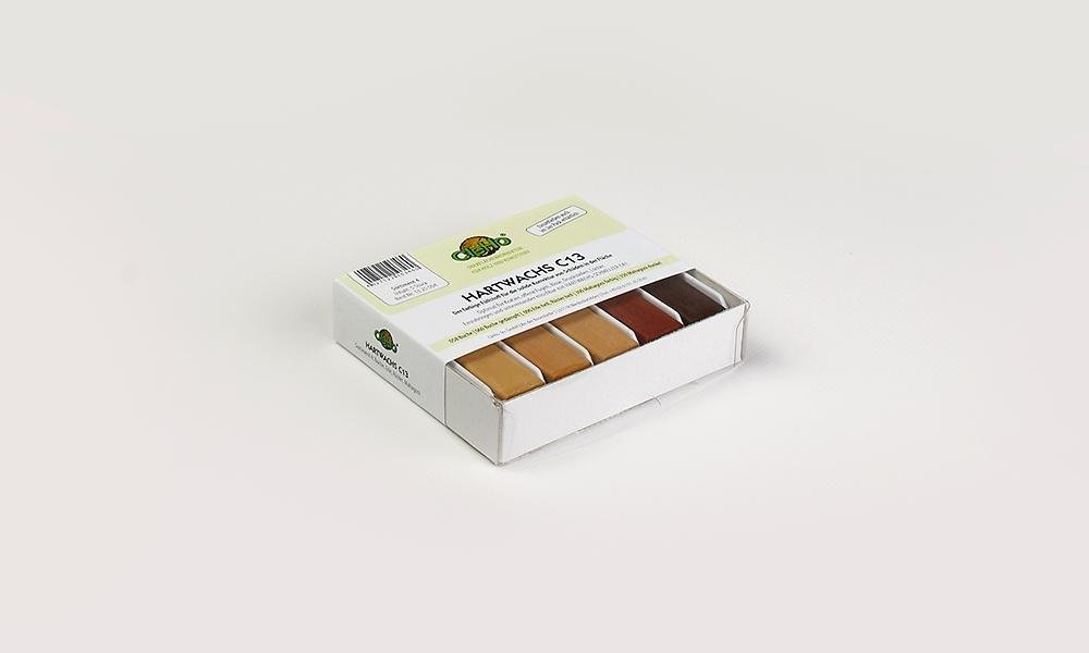 Hartwachs C13 Sortiment-4 5er Pack Buche/Erle/Rüster/Mahagoni