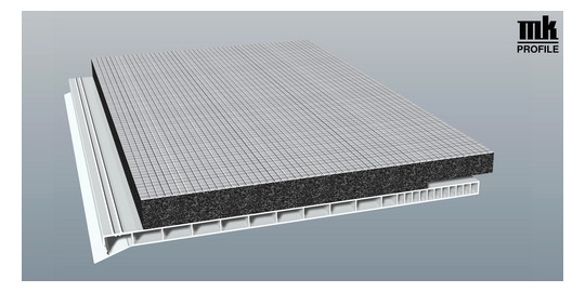 MENKE Rollladenkastendeckel D260 Flex 260mm weiß 20mm Flex-Isolierung 6m
