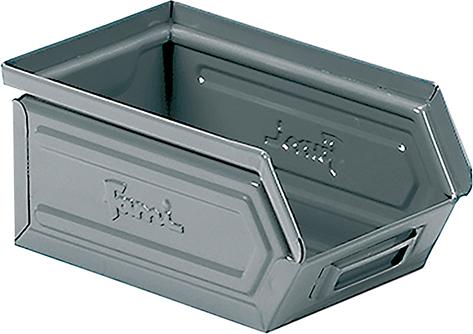 STAHLBEHÄLTER GR.1 GRAU RAL7000 MM B=95 T=160 H=75