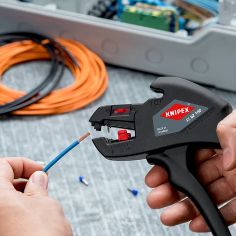 Knipex ComStrip Automatische Abisolierzange 12 62 180 0,2-6 mm² Längenanschlag 6-18 mm