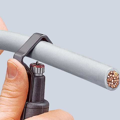 Knipex Abmantelungswerkzeug 16 30 135 SB für Rundkabel 6-29 mm