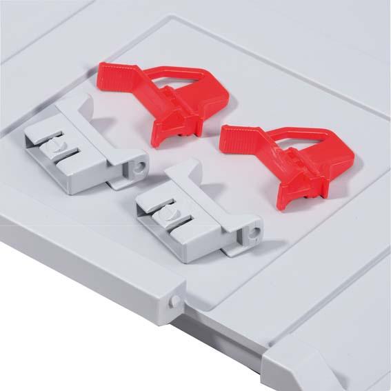 allit Schiebescharnierverschl. f.Eurobox,rot