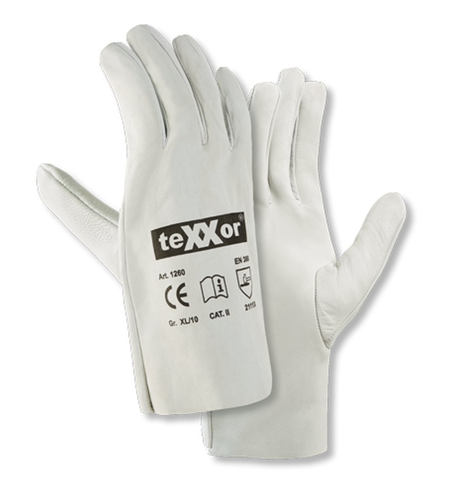 teXXor® Schafsnappa-Handschuhe VOLLEDER 11, natur