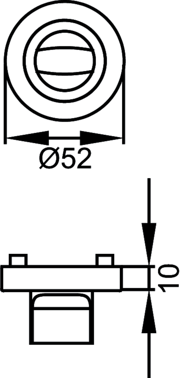 Rosette Kosmos Schwarz EZ1332 SP 83