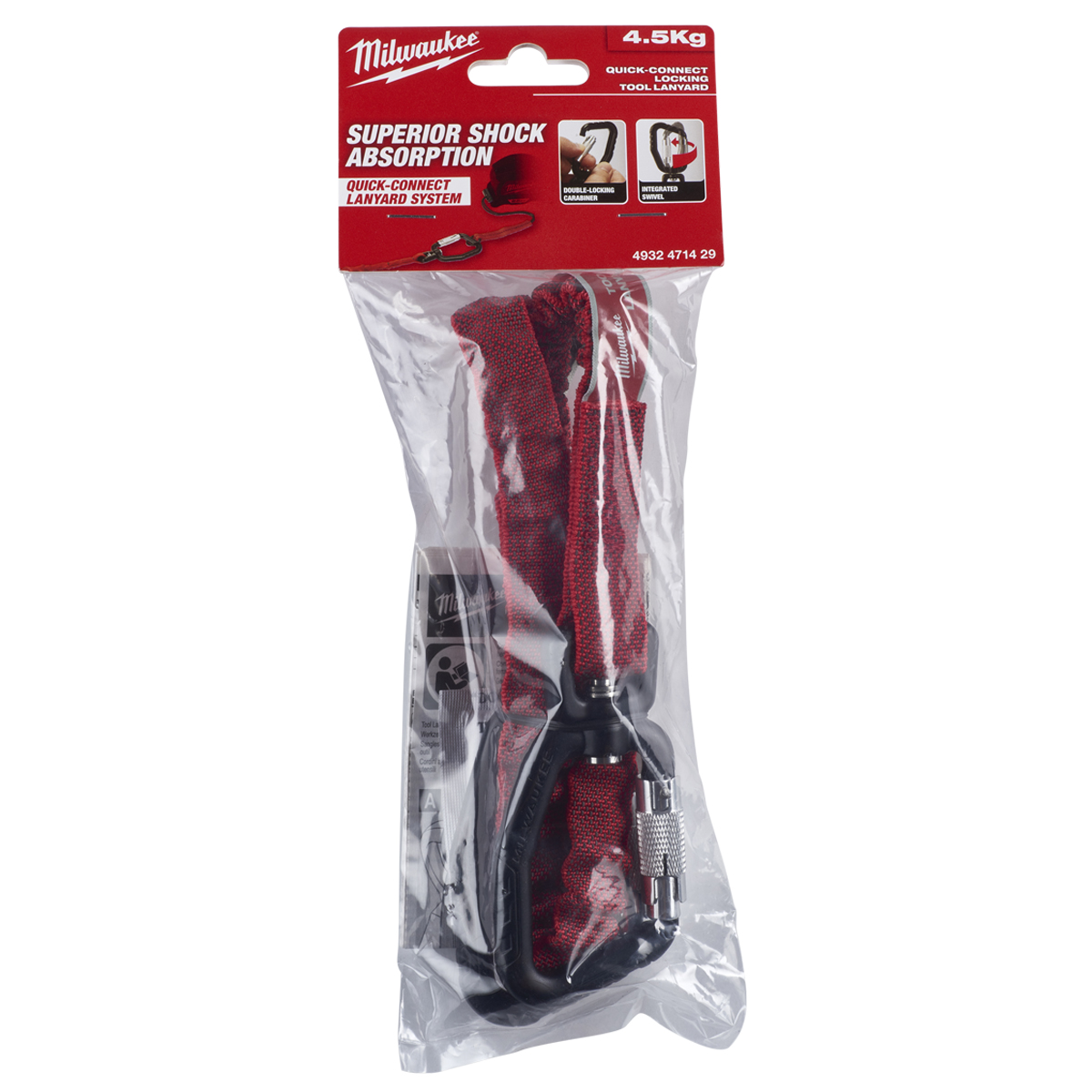 Milwaukee Werkzeug-Sicherungsgurt Quick-Connect 4,5 kg Rot