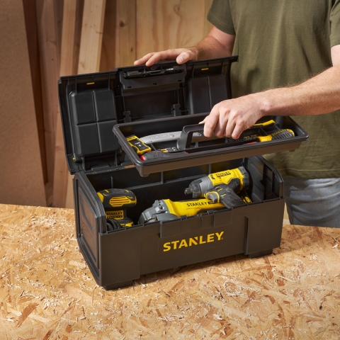 Stanley Werkzeugkiste Basic 19 Zoll 1-79-217 Schnellverschluss Organizer