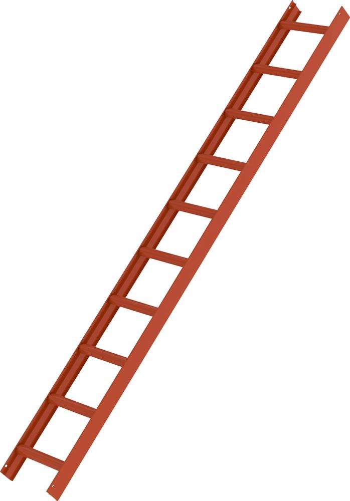 MUNK Dachleiter Rot 10 Sprossen