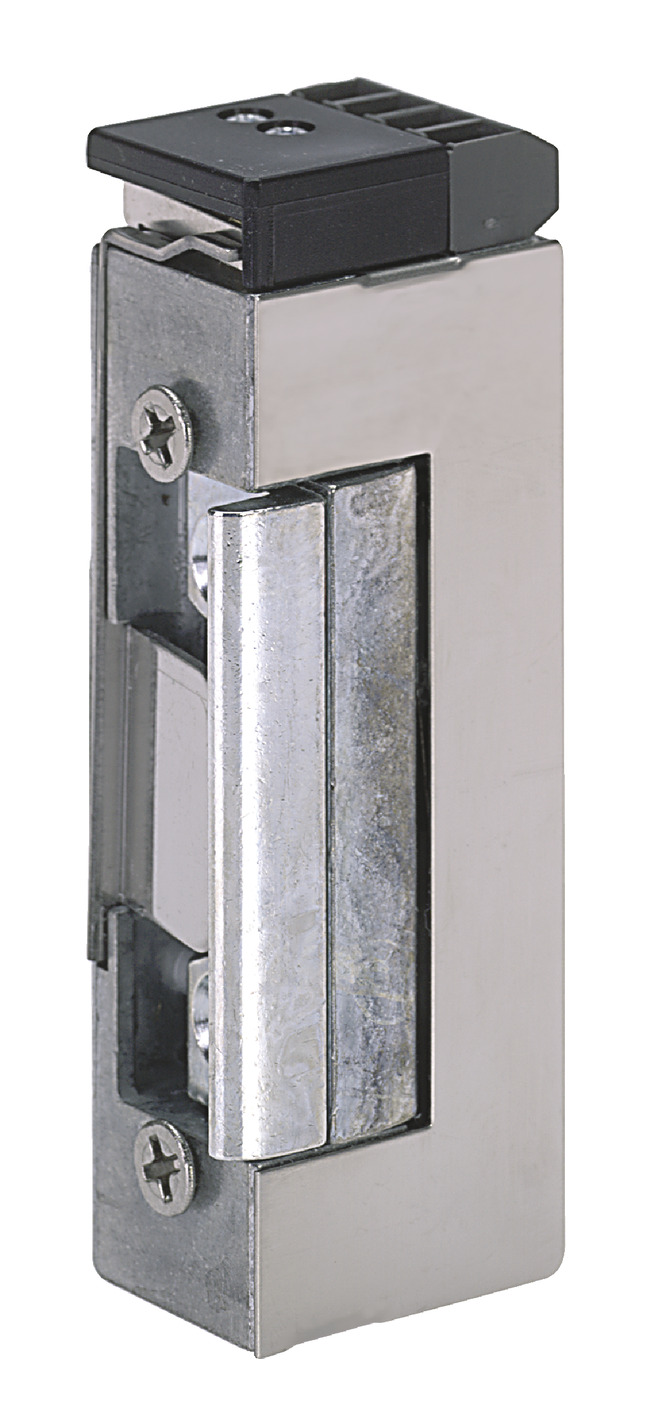 eff-eff ASSA ABLOY Elektro-Türöffner 3705RR-02135F91 24V DC Ruhestrom mit Diode und Rückmeldekontakt, Schloss, Scharnier, Bremse, Strecke, Schienenhalterung