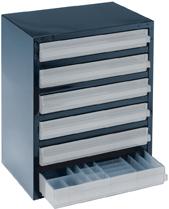 Raaco SL-Magazin Typ 6-3 B357xT255xH435 mm mit 6 Schubladen 250-3