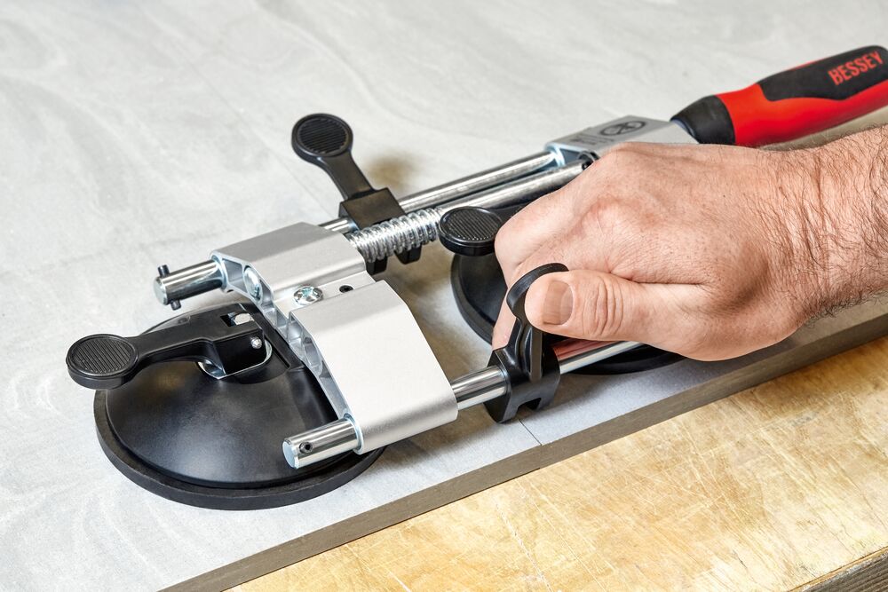 Bessey Plattenspanner PS55 Spannweite 10-55 mm Breite 144 mm Länge 363 mm Gewicht 1,68 kg