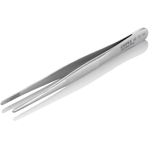 Knipex Universalpinzette 92 72 45 Edelstahl gezahnt mattiert 145 mm