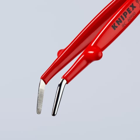 Knipex Universalpinzette 92 47 01 Isoliert 1000V Edelstahl gewinkelt 30°