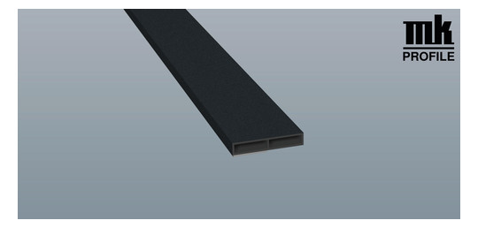 MENKE Kammerprofil 078255 K 1605-083 40x7mm SK 6,00m foliert Anthrazitgrau glatt