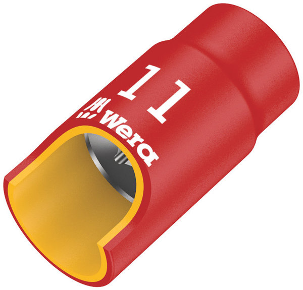 8790 B VDE Zyklop 3/8&quot; socket, insulated, 6 x 46 mm, Essen, Ketchup