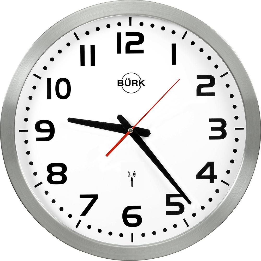 Produktbild BÜRK MOBATIME Edelstahl-Wanduhr