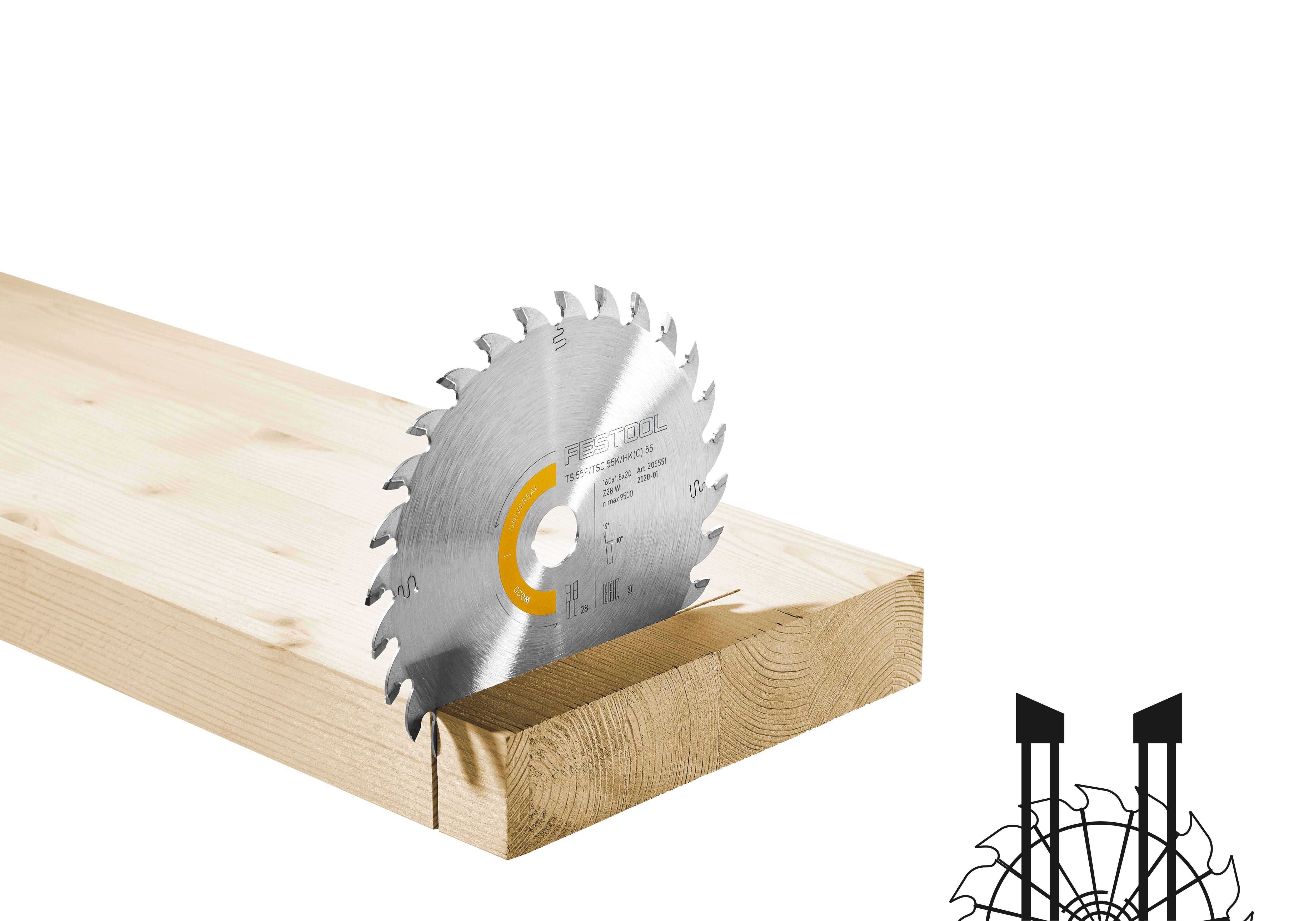 Kreissägeblatt WOOD UNIVERSAL HW 168x1,8x20 W28, Elektronik, Hardware, Holz
