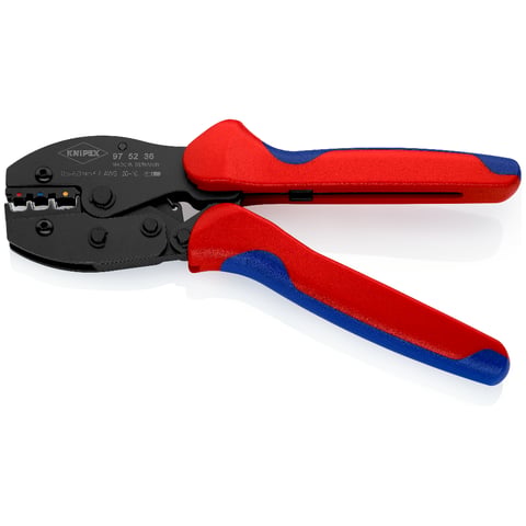Knipex PreciForce® Crimpzange 97 52 36 220mm 0,5-6,0 mm² mit Mehrkomponenten-Hüllen brüniert