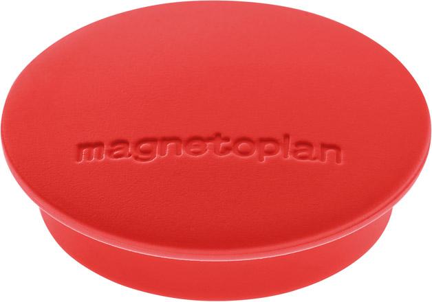 Produktbild magnetoplan Magnet D34mm VE10 Haftkraft 1300 g rot