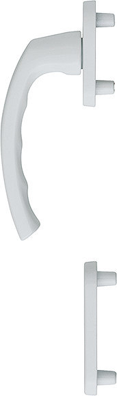 HOPPE® Fenstertürgriff-Halbgarnitur Luxembourg 099/66N/66NS, außen, Aluminium