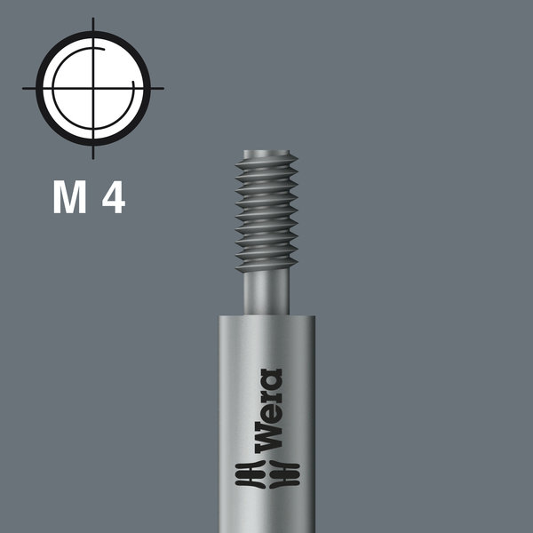 Thread drive M 4  (Wera connecting series 11), Kosmetik