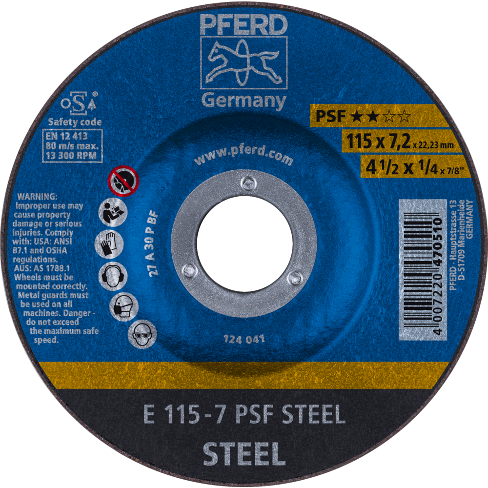Pferd Schruppscheibe E 115