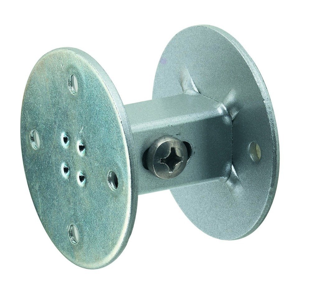 KWS 4560 Handlaufstütze 40-50 mm Wandabstand, silberf. Lackiert