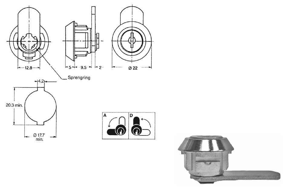 EURO-LOCKS Hebelzylinder X 35