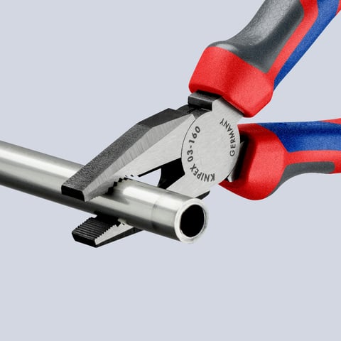 Knipex Kombizange 03 02 160 mit Comfort-Griffen 160mm schwarz atramentiert