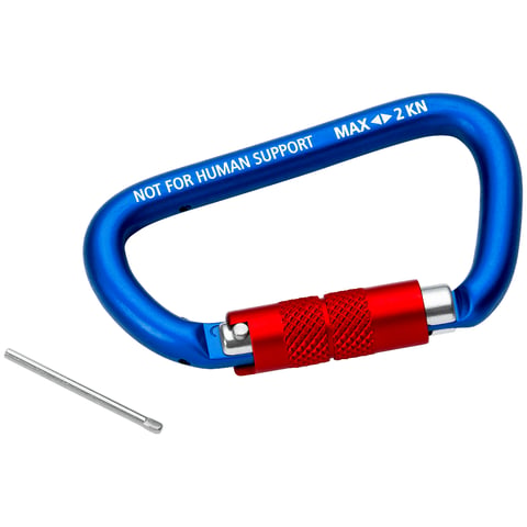 Knipex Materialkarabiner 00 50 03 T BK Aluminium 82 mm Twist-Lock